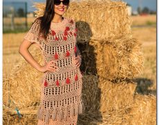 rochie boho chic crosetata