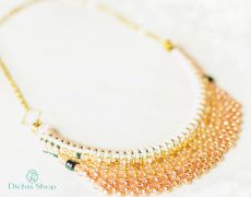Colier statement - auriu rose