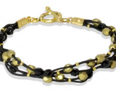 Bratara vintage cu negru si auriu