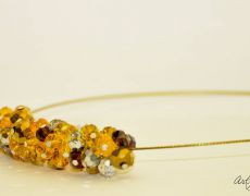 Colier si cercei "Gold inspiration"