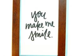 Mini tablou - You make me smile