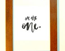 Mini tablou - "ONE"
