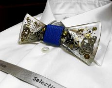 Set Papion si butoni steampunk Papion lemn Papion rasina Papion pentru camasa Papion unisex Papion statement