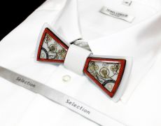 Set Papion si butoni steampunk Papion lemn Papion rasina Papion pentru camasa Papion unisex Papion statement