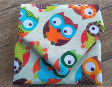 Șervețel textil - ambalaj reutilizabil ecologic cu arici pentru sandwich, gustări, alimente