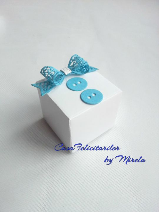 Cutie Marturii Botez Cu Papion Breslo