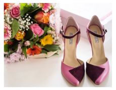 Pantofi Mary Jane - cu baretuta - Pantofi Ancolette, piele naturala - pantofi pe comanda