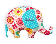 Elefantica Flora, papusa handmade, elefant, fetite, baieti, accesorii, decoratiuni, jucarii pentru copii, dantela