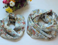 Esarfe la Fel Mama Fiica, Accesorii Asortate, Esarfe Casual, Esarfe Circulare, Esarfe de Primavara - Floricele