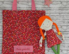 Miss Olivia, papusa handmade, vulpite, bufnite, shabby chic, inima, decoratiuni, handmade, accesorii, cadou personalizat, flori, botez, Pinkstudio Design