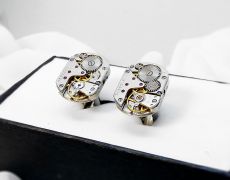 Butoni de camasa mecanici, Butoni steampunk, mecanism de ceas, Butoni unicati, Butoni de nunta