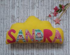 Perna decorativa SANDRA, nor personalizat, deco, perna decorativa, decoratiuni, stea, accesorii, breslo, handmade, perne, cadou botez, aniversare
