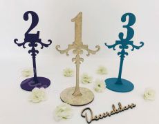 Numere pentru masa din lemn pentru diferite ocazii, numere masa, numere decorative, numere masa nunta, numere masa botez, numere masa din lemn