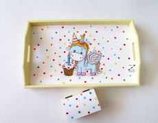 Set mot unicorn, set mot fetita, set pentru taierea motului cu unicorn, set unicorn, set turta