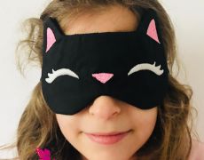 Ochelari de somn Pisica Masca de somn Cadou personalizat pentru copii fetite Accesoriu calatorie