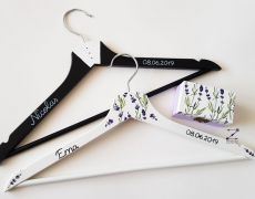 Set umerase nunta si cutiuta verighete cu lavanda, umerase miri lavanda, umerase nunta cu nume, umerase miri levantica, umerase miri mov