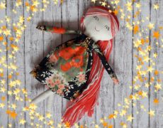 Miss Rose, DISPONIBILA, papusa handmade, jucarii, flori, rochii, accesorii, decoratiuni