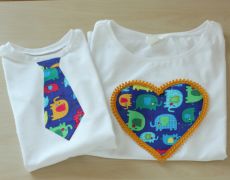 Tricouri Aniversare Asortate Mama Baiat, Tricouri la Fel, Tricouri Petrecere, Tricou Mama Copil- Elefanti