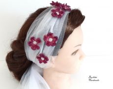 Accesoriu de par pentru mireasa/esarfa pentru dezgatitul miresei/accesoriu pentru petrecerea burlacitelor