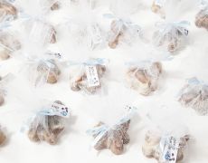 Marturii Teddybear - Sapun natural cu cacao si galbenele, rozmarin, lamaie si portocale dulci