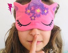 Ochelari de somn Unicorn Masca de somn Cadou personalizat pentru copii fetite Accesoriu calatorie