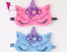 Ochelari de somn Unicorn Masca de somn Cadou personalizat pentru copii fetite Accesoriu calatorie