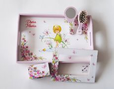 Set mot fetite, set mot cu flori, set pentru taierea motului cu floricele, set roz, set turta