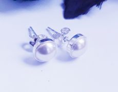 "Cream" Cercei din argint si perle Swarovski, cadou aniversare / Craciun / 8 martie / Dragobete / Valentine's Day sotie / prietena
