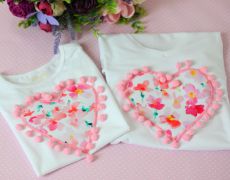 Tricouri Asortate Mama Fetita, Tricouri Prima Petrecere Florale, Tricou Mama Copil- Primavara